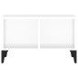 vidaXL Tavolino Salotto Bianco Lucido 60x50x36,5 cm Legno Multistrato vidaXL Tavolino Salotto Bianco Lucido 60x50x36,5 cm Legno Multistrato