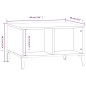 vidaXL Tavolino Salotto Bianco Lucido 60x50x36,5 cm Legno Multistrato vidaXL Tavolino Salotto Bianco Lucido 60x50x36,5 cm Legno Multistrato