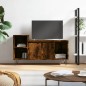vidaXL Mobile TV Rovere Fumo 100x35x55 cm in Legno Multistrato vidaXL Mobile TV Rovere Fumo 100x35x55 cm in Legno Multistrato