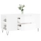 vidaXL Tavolino Salotto Bianco Lucido 102x44,5x50 cm Legno Multistrato vidaXL Tavolino Salotto Bianco Lucido 102x44,5x50 cm Legno Multistrato