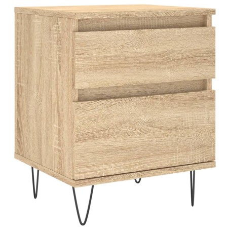 vidaXL Comodino Rovere Sonoma 40x35x50 cm in Legno Multistrato