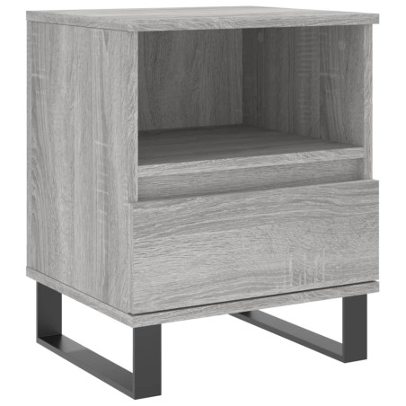 vidaXL Comodino Grigio Sonoma 40x35x50 cm in Legno Multistrato
