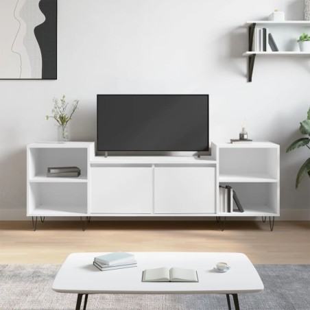 vidaXL Mobile Porta TV Bianco 160x35x55 cm in Legno Multistrato