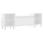 vidaXL Mobile Porta TV Bianco Lucido 160x35x55 cm in Legno Multistrato vidaXL Mobile Porta TV Bianco Lucido 160x35x55 cm in Legno Multistrato
