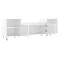 vidaXL Mobile Porta TV Bianco Lucido 160x35x55 cm in Legno Multistrato vidaXL Mobile Porta TV Bianco Lucido 160x35x55 cm in Legno Multistrato