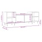 vidaXL Mobile Porta TV Bianco Lucido 160x35x55 cm in Legno Multistrato vidaXL Mobile Porta TV Bianco Lucido 160x35x55 cm in Legno Multistrato