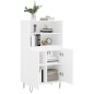 vidaXl Credenza Alta Bianca 60x36x110 cm in Legno Multistrato vidaXl Credenza Alta Bianca 60x36x110 cm in Legno Multistrato