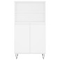 vidaXl Credenza Alta Bianca 60x36x110 cm in Legno Multistrato vidaXl Credenza Alta Bianca 60x36x110 cm in Legno Multistrato