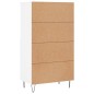 vidaXl Credenza Alta Bianca 60x36x110 cm in Legno Multistrato vidaXl Credenza Alta Bianca 60x36x110 cm in Legno Multistrato