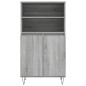 vidaXL Credenza Grigio Sonoma 60x36x110 cm in Legno Multistrato vidaXL Credenza Grigio Sonoma 60x36x110 cm in Legno Multistrato