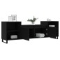 vidaXL Mobile Porta TV Nero 160x35x55 cm in Legno Multistrato vidaXL Mobile Porta TV Nero 160x35x55 cm in Legno Multistrato