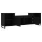vidaXL Mobile Porta TV Nero 160x35x55 cm in Legno Multistrato vidaXL Mobile Porta TV Nero 160x35x55 cm in Legno Multistrato