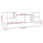 vidaXL Mobile Porta TV Nero 160x35x55 cm in Legno Multistrato vidaXL Mobile Porta TV Nero 160x35x55 cm in Legno Multistrato