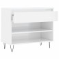 vidaXL Scarpiera Bianco Lucido 70x36x60 cm in Legno Multistrato vidaXL Scarpiera Bianco Lucido 70x36x60 cm in Legno Multistrato