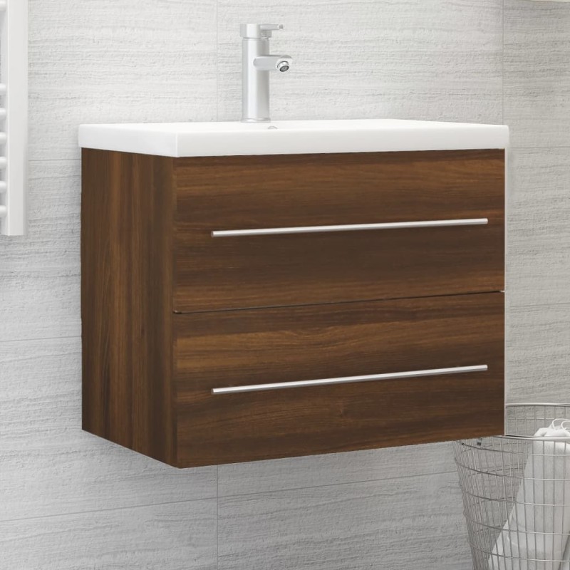 Mobile Lavabo Rovere Marrone 60x38,5x48 cm in Legno Multistrato Mobile Lavabo Rovere Marrone 60x38,5x48 cm in Legno Multistrato