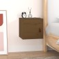 Pensile Marrone Miele 31,5x30x30 cm in Legno Massello di Pino