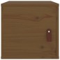 Pensile Marrone Miele 31,5x30x30 cm in Legno Massello di Pino