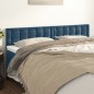 Testiere 2 pz Blu Scuro 100x5x78/88 cm in Velluto Testiere 2 pz Blu Scuro 100x5x78/88 cm in Velluto