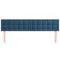 Testiere 2 pz Blu Scuro 100x5x78/88 cm in Velluto Testiere 2 pz Blu Scuro 100x5x78/88 cm in Velluto
