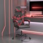Sedia da Gaming Girevole Nero e Rosso Vino in Similpelle Sedia da Gaming Girevole Nero e Rosso Vino in Similpelle