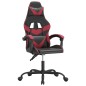 Sedia da Gaming Girevole Nero e Rosso Vino in Similpelle Sedia da Gaming Girevole Nero e Rosso Vino in Similpelle