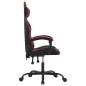 Sedia da Gaming Girevole Nero e Rosso Vino in Similpelle Sedia da Gaming Girevole Nero e Rosso Vino in Similpelle