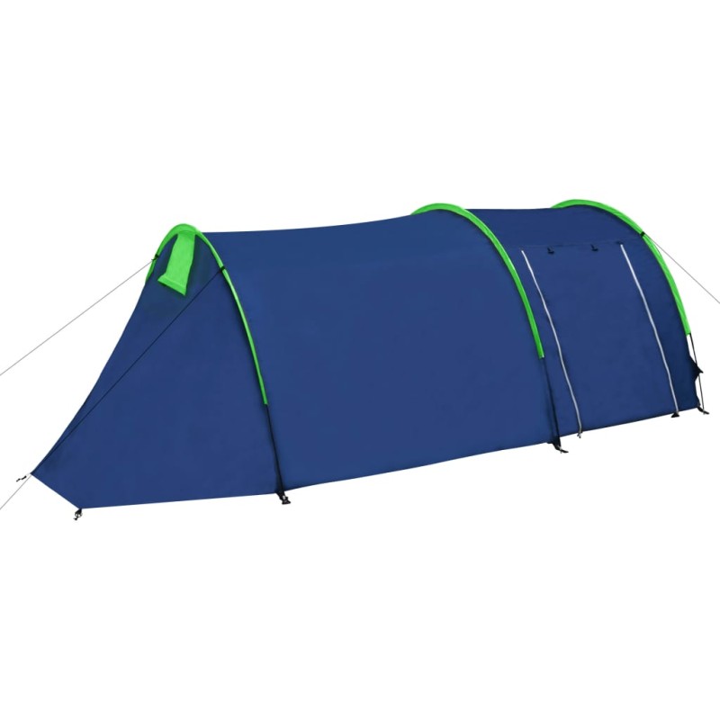 vidaXL Tenda da Campeggio per 4 Persone Blu Marino/Verde vidaXL Tenda da Campeggio per 4 Persone Blu Marino/Verde