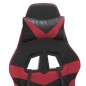 Sedia da Gaming Girevole Nero e Rosso Vino in Similpelle Sedia da Gaming Girevole Nero e Rosso Vino in Similpelle