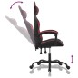 Sedia da Gaming Girevole Nero e Rosso Vino in Similpelle Sedia da Gaming Girevole Nero e Rosso Vino in Similpelle