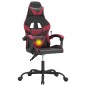 Sedia da Gaming Girevole Nero e Rosso Vino in Similpelle Sedia da Gaming Girevole Nero e Rosso Vino in Similpelle