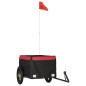 vidaXL Rimorchio da Bici Nero e Rosso 30 kg in Ferro vidaXL Rimorchio da Bici Nero e Rosso 30 kg in Ferro