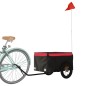 vidaXL Rimorchio da Bici Nero e Rosso 30 kg in Ferro vidaXL Rimorchio da Bici Nero e Rosso 30 kg in Ferro