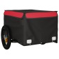 vidaXL Rimorchio da Bici Nero e Rosso 30 kg in Ferro vidaXL Rimorchio da Bici Nero e Rosso 30 kg in Ferro