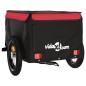 vidaXL Rimorchio da Bici Nero e Rosso 30 kg in Ferro vidaXL Rimorchio da Bici Nero e Rosso 30 kg in Ferro