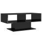 vidaXL Tavolino Salotto Nero Lucido 103,5x50x44,5 cm Legno Multistrato vidaXL Tavolino Salotto Nero Lucido 103,5x50x44,5 cm Legno Multistrato