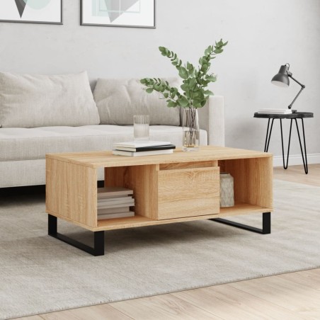 vidaXL Tavolino Salotto Rovere Sonoma 90x50x36,5 cm Legno Multistrato