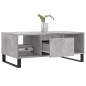 vidaXL Tavolino Salotto Grigio Cemento 90x50x36,5 cm Legno Multistrato