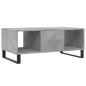 vidaXL Tavolino Salotto Grigio Cemento 90x50x36,5 cm Legno Multistrato