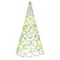 Albero di Natale Pennone Colorato 500 LED 300 cm Albero di Natale Pennone Colorato 500 LED 300 cm