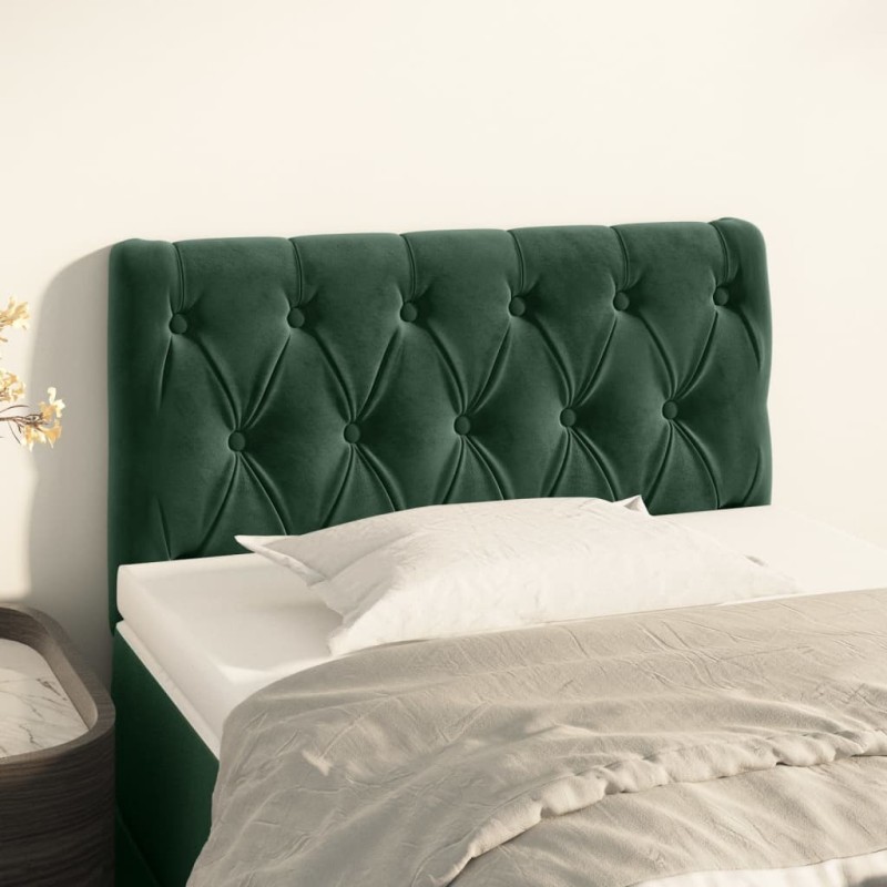 vidaXL Testiera Verde scuro 80x7x78/88 cm in Velluto vidaXL Testiera Verde scuro 80x7x78/88 cm in Velluto