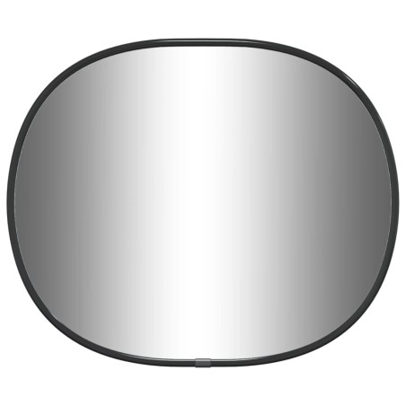 vidaXL Specchio da Parete Nero 30x25 cm