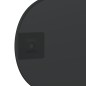 vidaXL Specchio da Parete Nero 30x25 cm