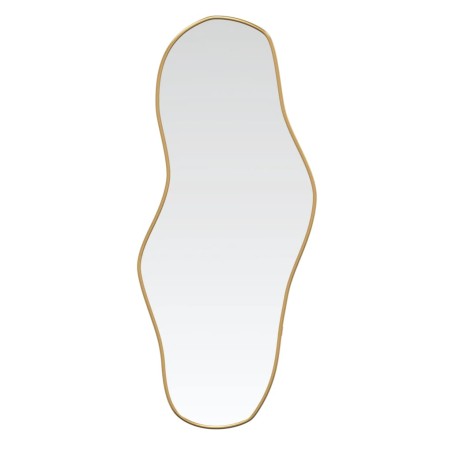 vidaXL Specchio da Parete Dorato 100x45 cm