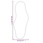 vidaXL Specchio da Parete Dorato 100x45 cm