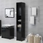 vidaXL Set Mobili da Bagno 4 pz Nero in Truciolato vidaXL Set Mobili da Bagno 4 pz Nero in Truciolato