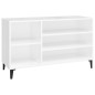 Scarpiera Bianco Lucido 102x36x60 cm in Legno Multistrato Scarpiera Bianco Lucido 102x36x60 cm in Legno Multistrato
