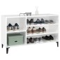 Scarpiera Bianco Lucido 102x36x60 cm in Legno Multistrato Scarpiera Bianco Lucido 102x36x60 cm in Legno Multistrato