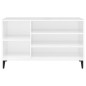 Scarpiera Bianco Lucido 102x36x60 cm in Legno Multistrato Scarpiera Bianco Lucido 102x36x60 cm in Legno Multistrato