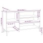 Scarpiera Bianco Lucido 102x36x60 cm in Legno Multistrato Scarpiera Bianco Lucido 102x36x60 cm in Legno Multistrato