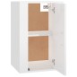 Mobile Porta TV a Parete Bianco Lucido 40x34,5x60 cm